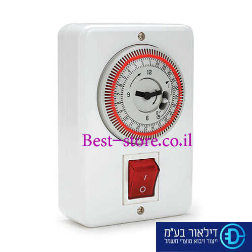 שעון 24 שעות לדוד Dealor - התקנה על הטיח