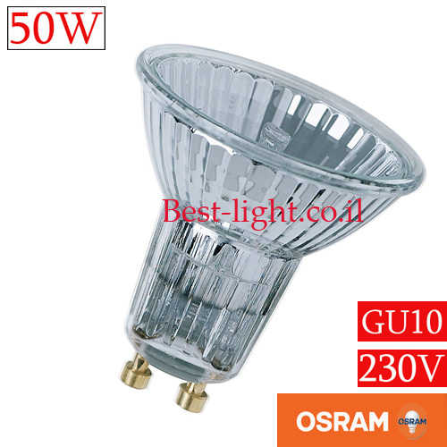 נורת דקרויקה הלוגן OSRAM HALOPAR 16 GU10 230V 50W 2800k 