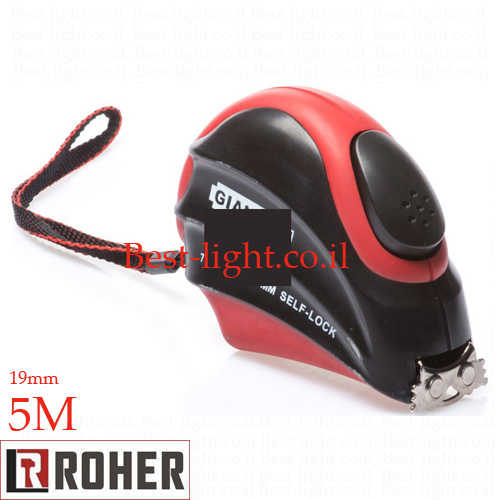 סרט מדידה מגנטי באורך 5 מטר ROHER