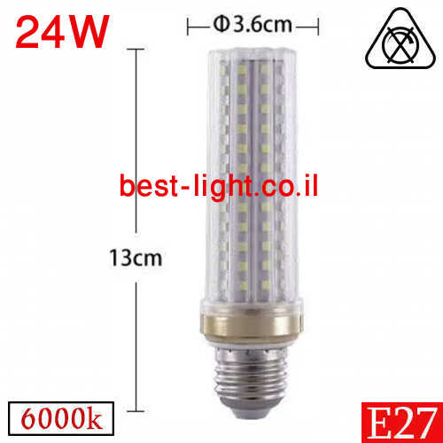 נורת לד תירס 24W Ø36 6000K