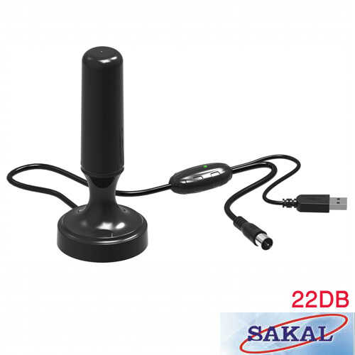 אנטנה מוגברת 22DB לקליטת שידורי עידן פלוס SAKAL